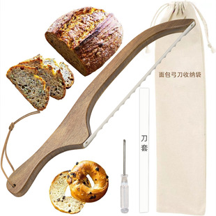 Wooden Bread Knife Saw Toast Saw Bread Cutting Toast Saw Simple Noodle Knife Cutting Tool Baguette Cutting Saw