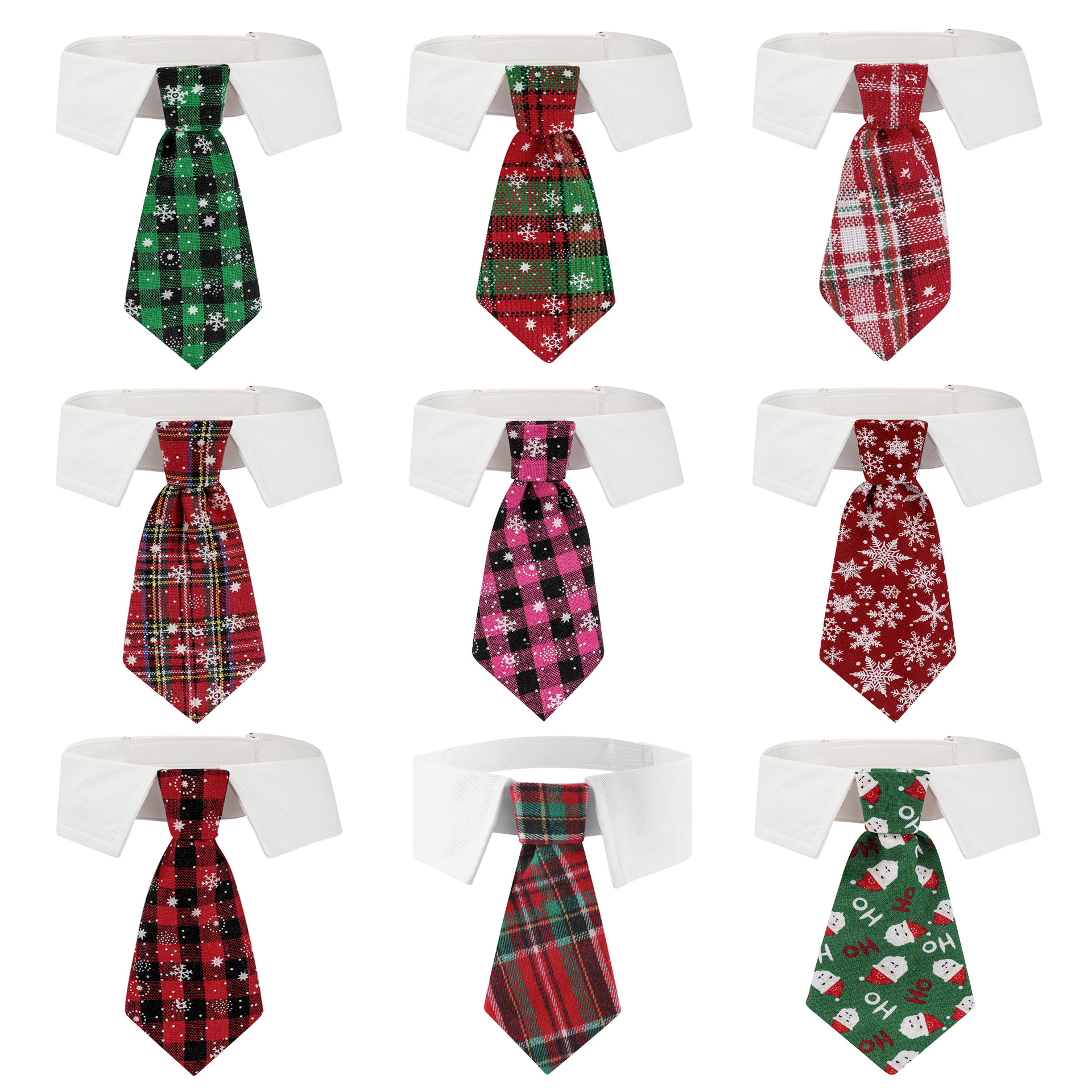 TANPOPO Spot transfronterizo exclusivamente para el nuevo estilo británico hermoso collar de perro de Navidad corbata de Navidad para mascotas
