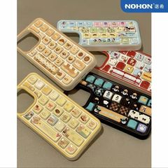 趣味キーボードはアップル16promax携帯ケース14pro 13/12全包15創意11漫画ソフトケースを適用します。