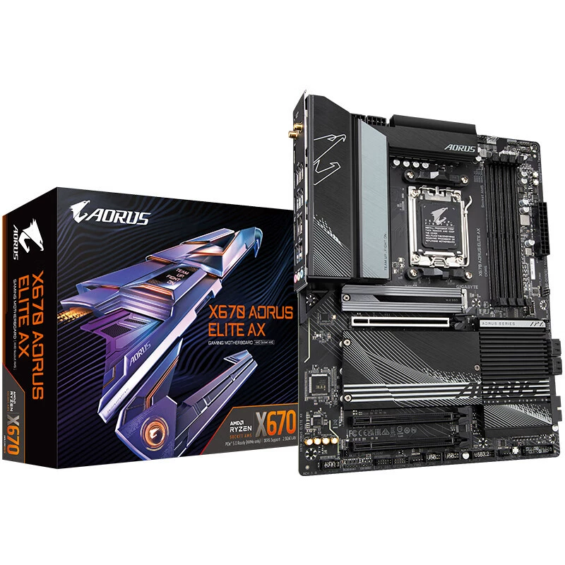 Небольшая резьба X670 AORUS ELITE AX материнская плата подходит для DDR5 AMD CPU AM5