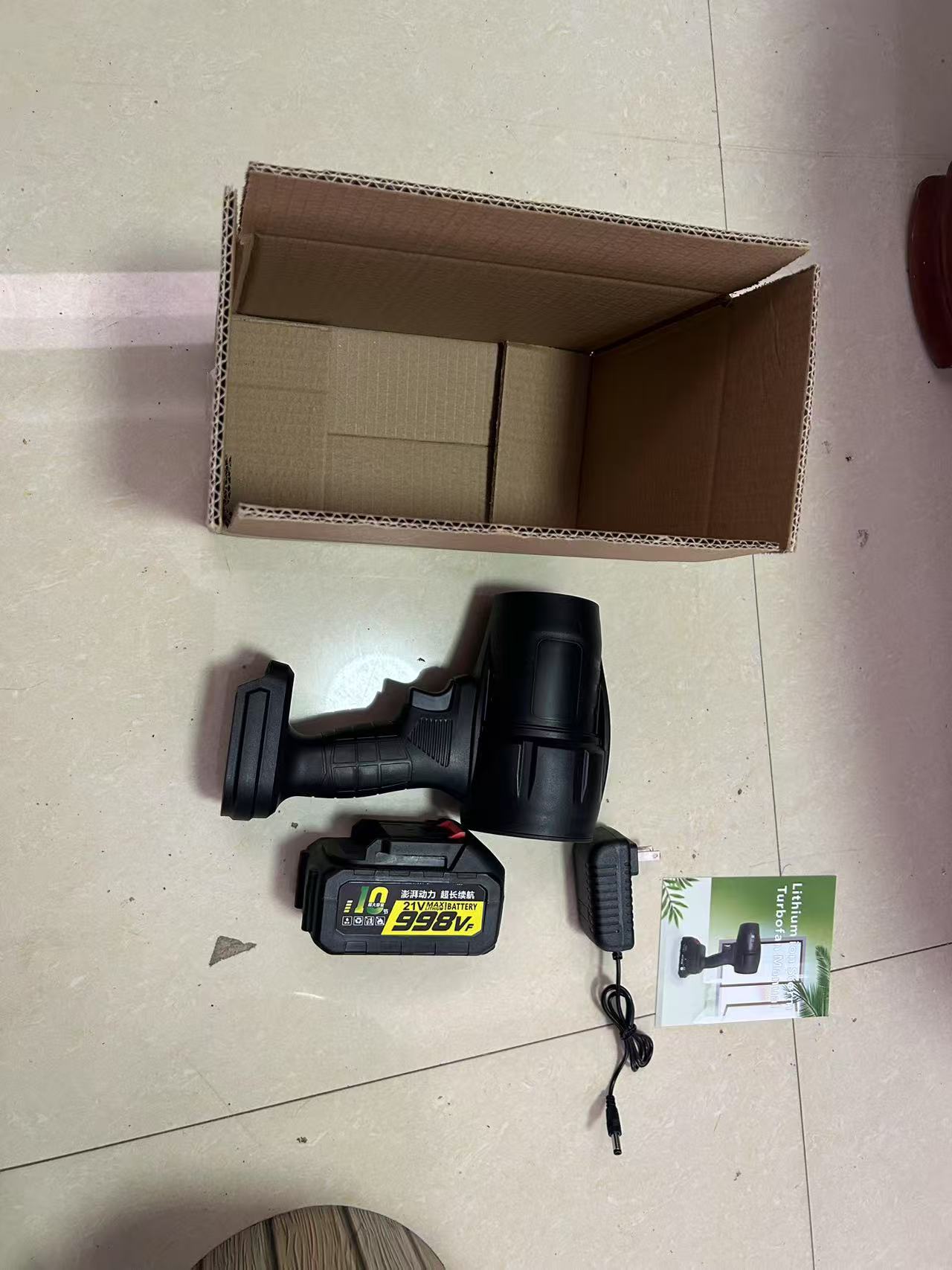 Batería de litio, máquina de tormenta, secador de pelo eléctrico inalámbrico de alta potencia, potente ventilador industrial, ventilador violento