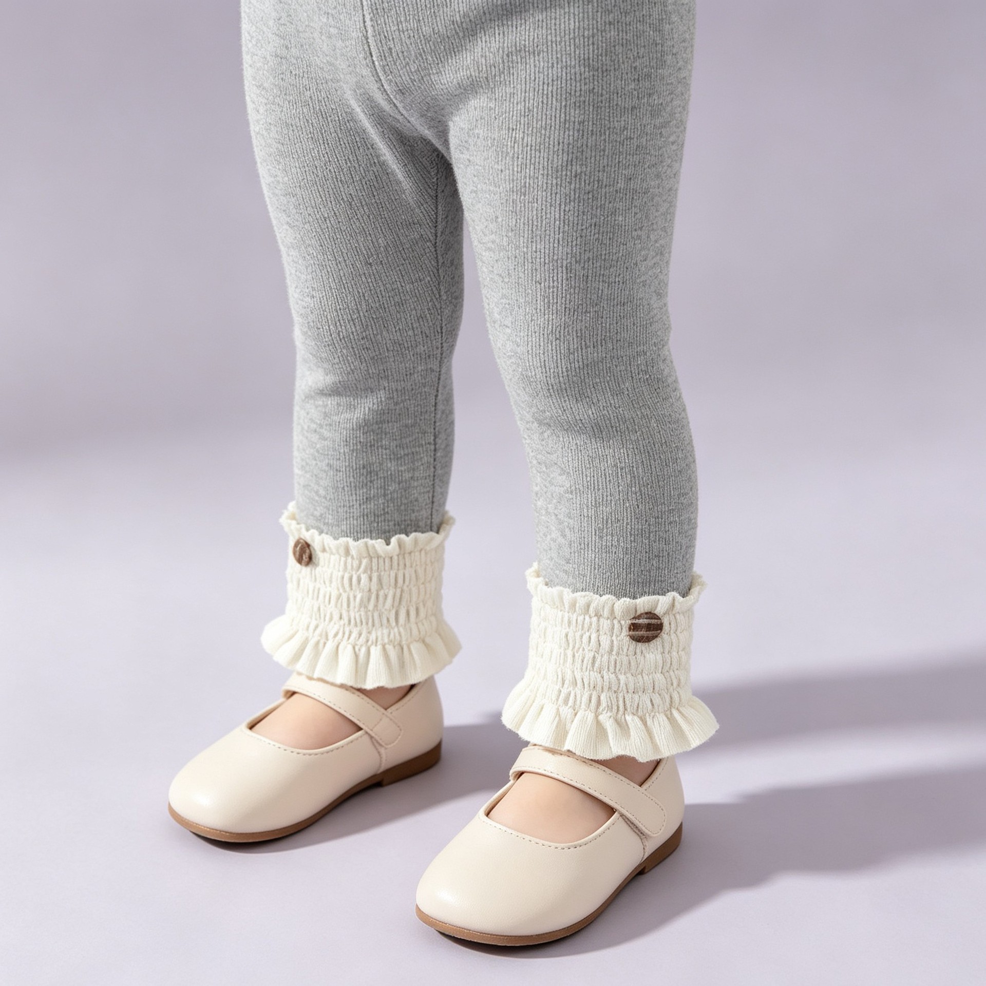 Stylish new autumn leggings for baby girls, Korean style, comfortable A-grade fabric.