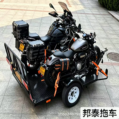 Dual-Axle Motorcycle Transport Ağır yük qoşquları
