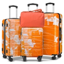 T 12481 Graffiti Luggage Set 涂鸦拉杆箱 亚马逊欧美跨境