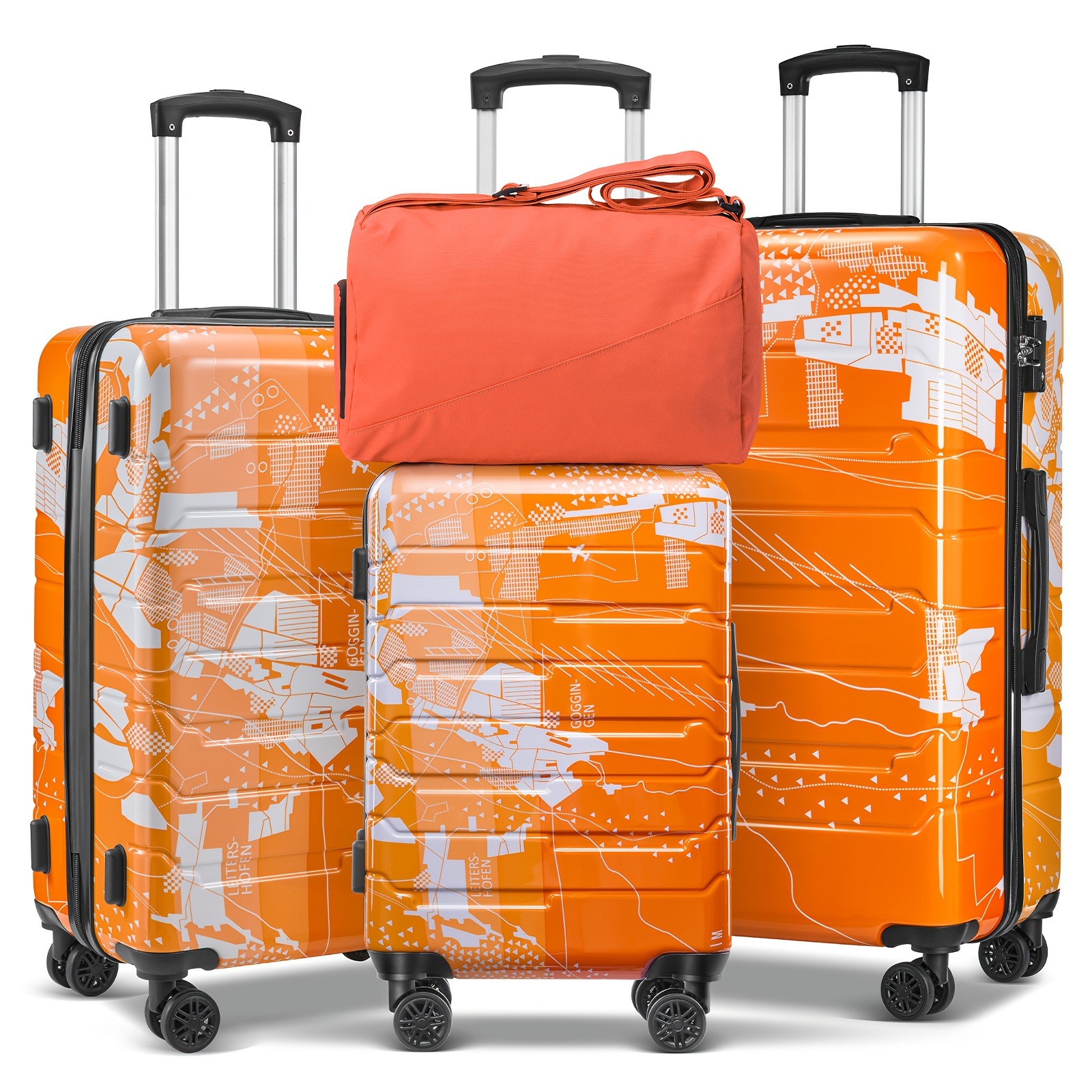 T 12481 Graffiti Luggage Set 涂鸦拉杆箱 亚马逊欧美跨境