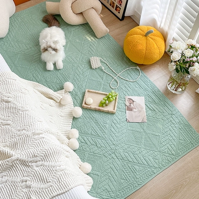 Foreign Trade Solid Color: Car Carpet - 70150cm-chenxi-talangegreen