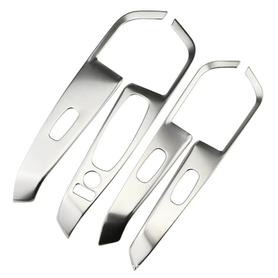 Window Armrest Lifting Switch – Car interior film - stainless-steel-silver-4