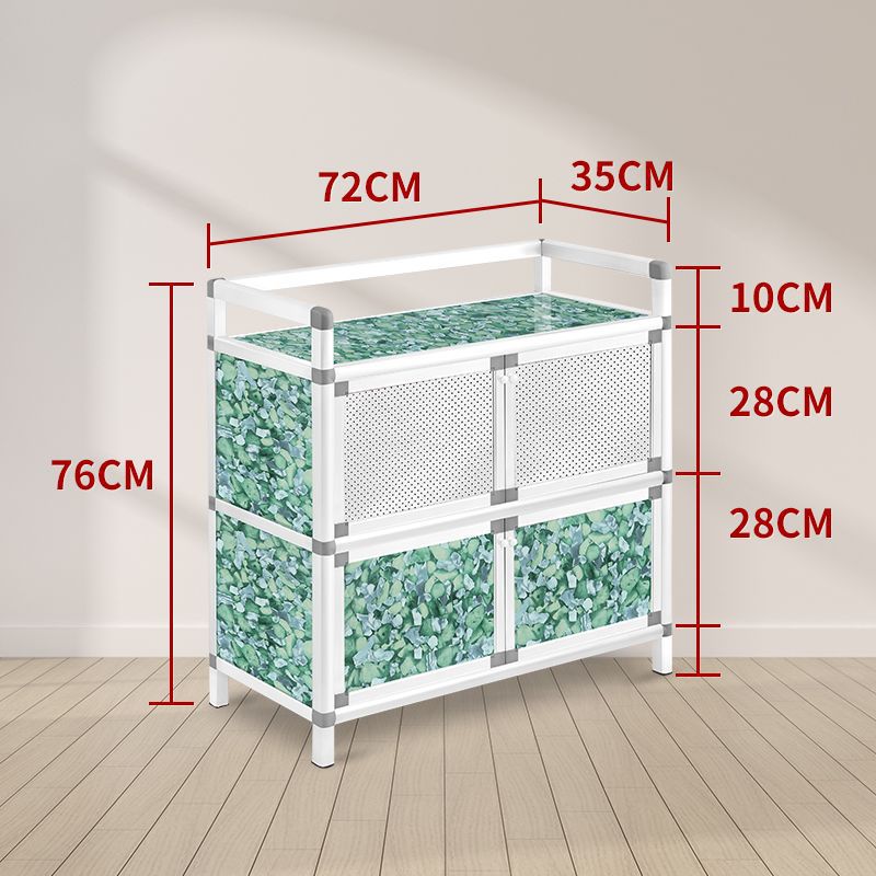 armario de comedor de aleación de aluminio simple armario de cubierta pequeño armario de alquiler armario de almacenamiento armario de cocina doméstico armario de almacenamiento multicapa