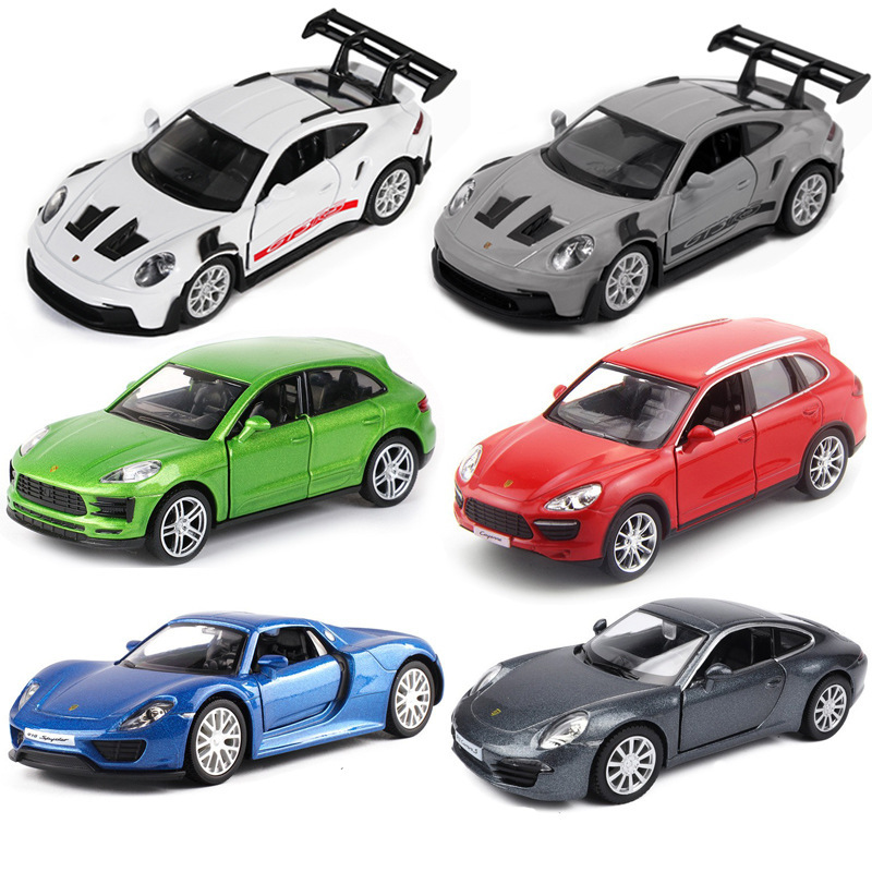 Ma Ke's Five-inch Porsche 911 GT3 RS Alloy Car Model Huili Open Door Racing sports car Simulation Car