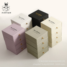 福臣雅莲纹现货抽屉盒个性高端首饰盒抽屉盒项链珠宝首饰盒