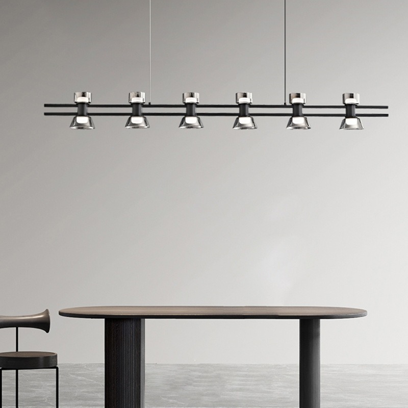 E-commerce suministro moderno minimalista restaurante candelabro minimalista diseñador italiano barra barra barra de vidrio de lámpara