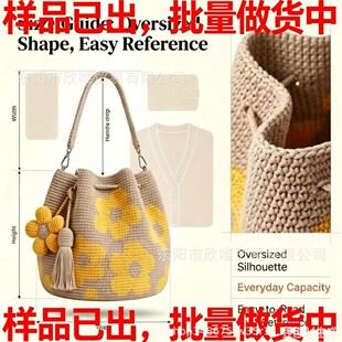 �羳��ƷHANDCRAFTED CROCHET FLOWER BAG�ֹ��h�������
