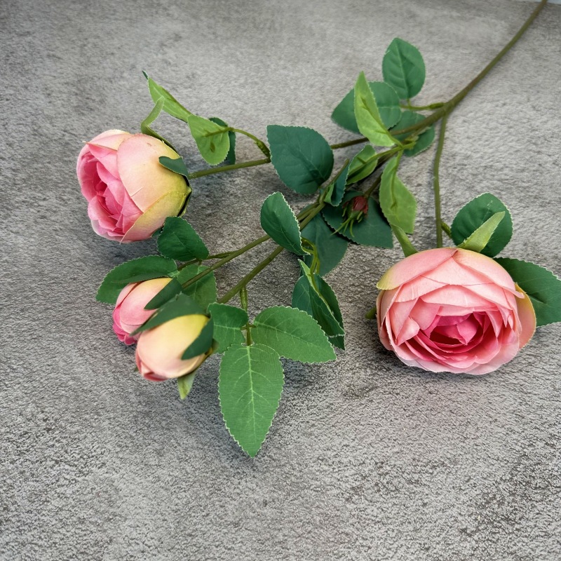 Estilo Europeo 4-cabeza imperial concubina Rosa flor artificial imperial concubina Rosa casa decoración suave boda falsa flor tiro accesorios Flor de seda al por mayor