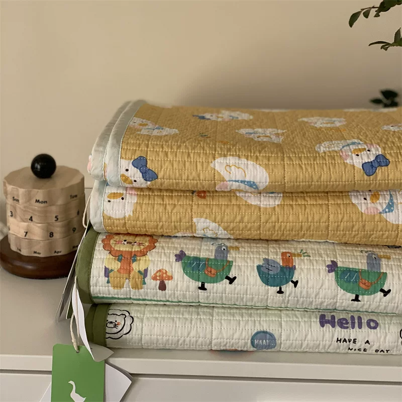 Детская кроватка из хлопка, простыня с рисунком, 1,5 м