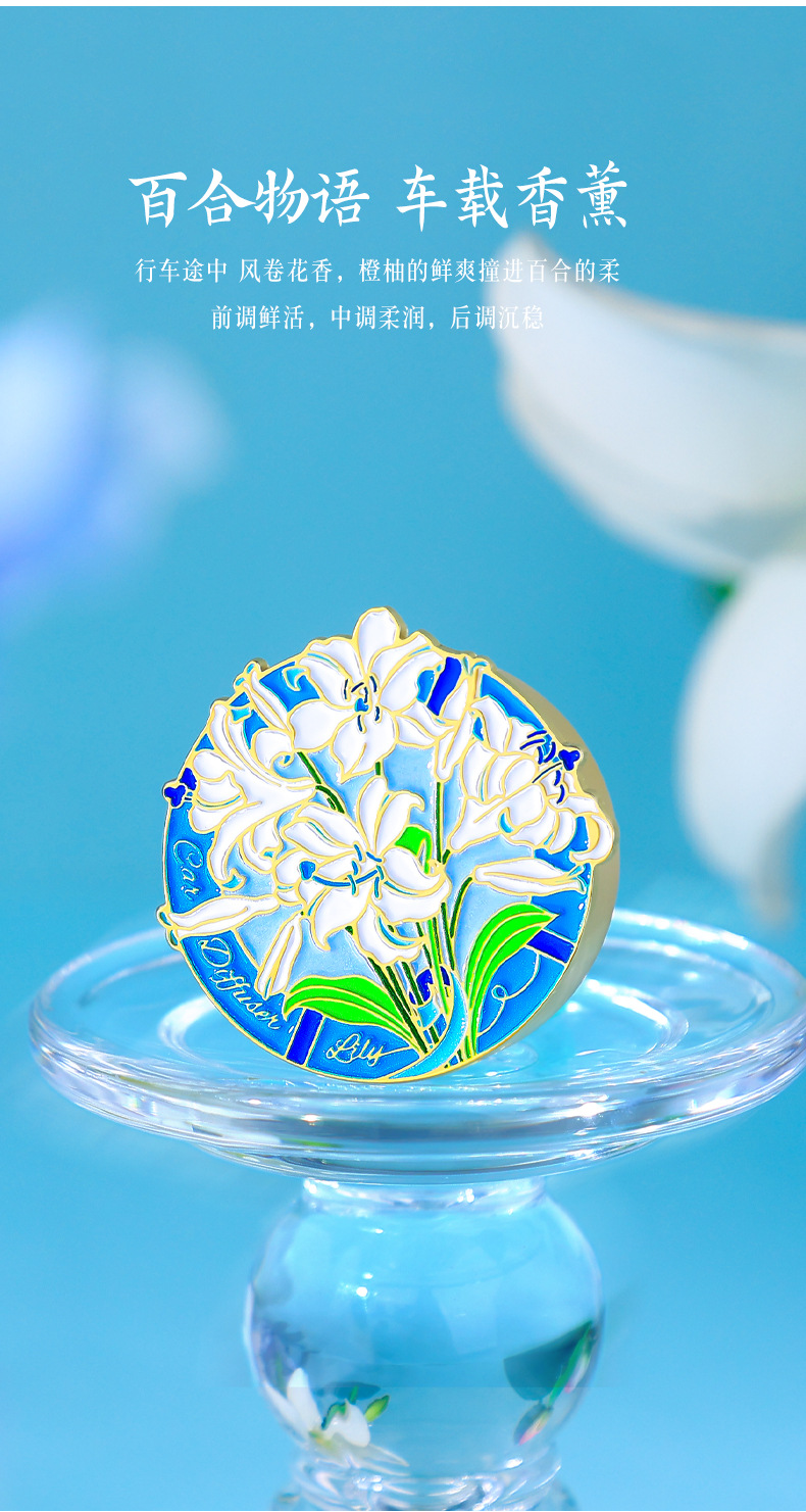 Lily Story Car Fragrance New Release: Forbidden City Collaboration Solid Car Fragrance Vent Diffuser
