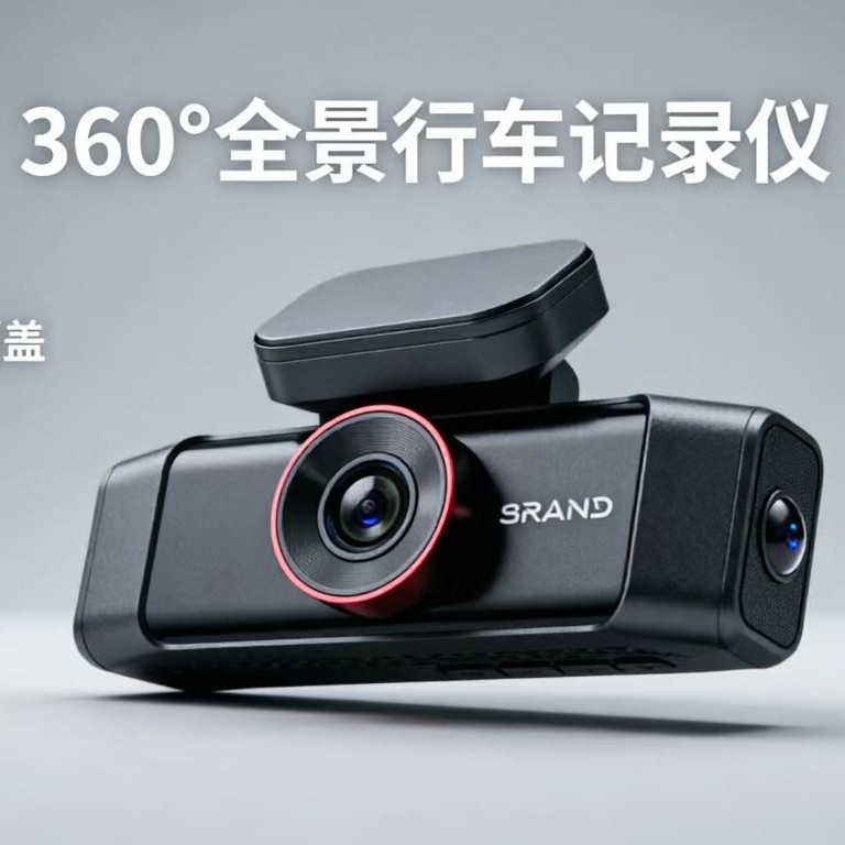 Y2026 New Model Dash Cam with 360-Degree Panoramic Monitoring of Front, Interior, Left, and Right of the Vehicle