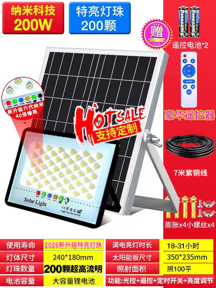 Zhongshan lámparas solar patio al aire libre Luz de inundación interior y exterior iluminación del hogar nuevo rural impermeable lámpara de calle fabricante