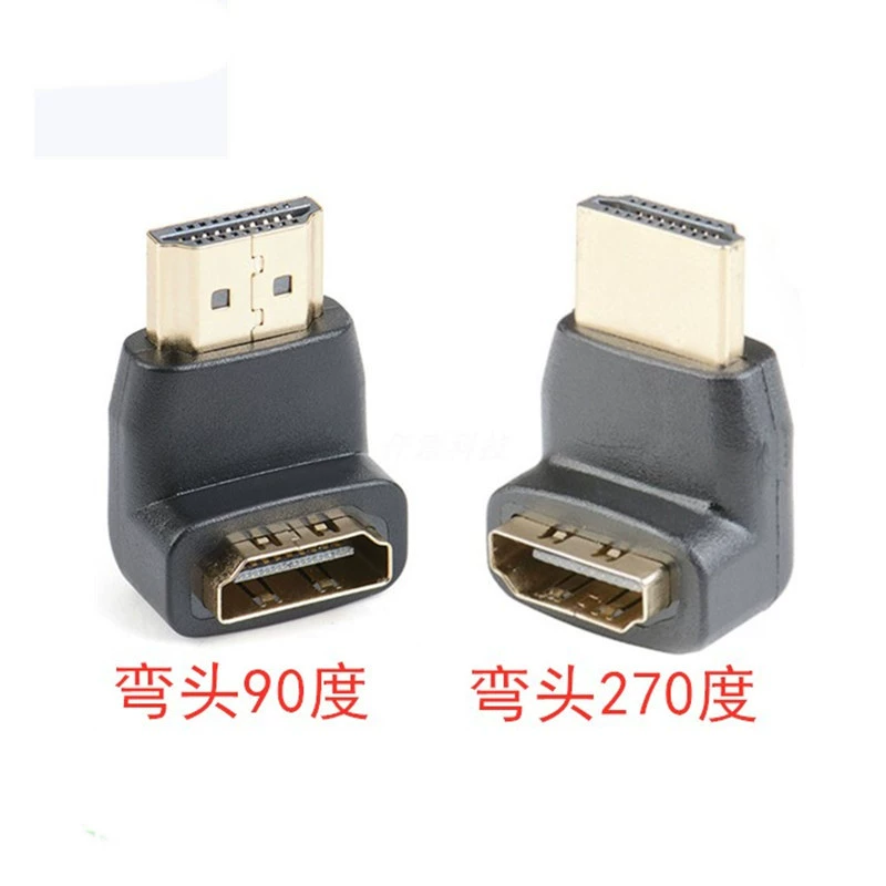 Колено HDMI мужчина к женщине HD адаптер HDMI правый угол 270 градусов 90 градусов локоть мужчина к женщине адаптер