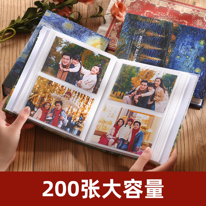 Photo album album 5 inch 6 inch 7 inch plastic can hold Polaroid photo album Children's commemorative book insert type 200