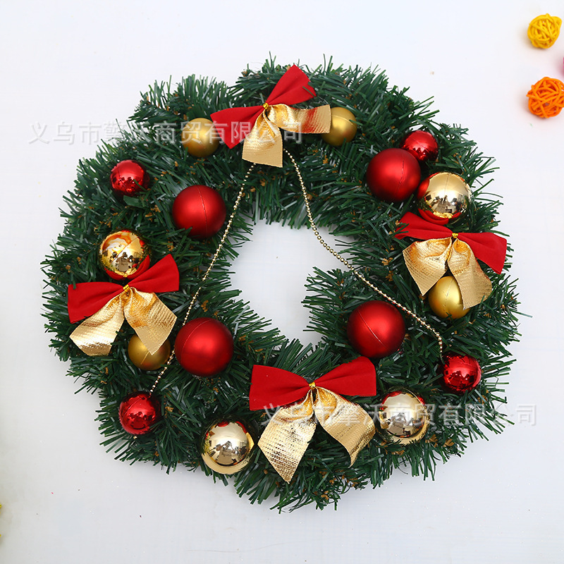 ヨーロッパとアメリカのクリスマスリース、サンプル、越境クリスマスツリー、籐の装飾、結婚式、お祝い、パーティー、リース、クリスマスの雰囲気|undefined