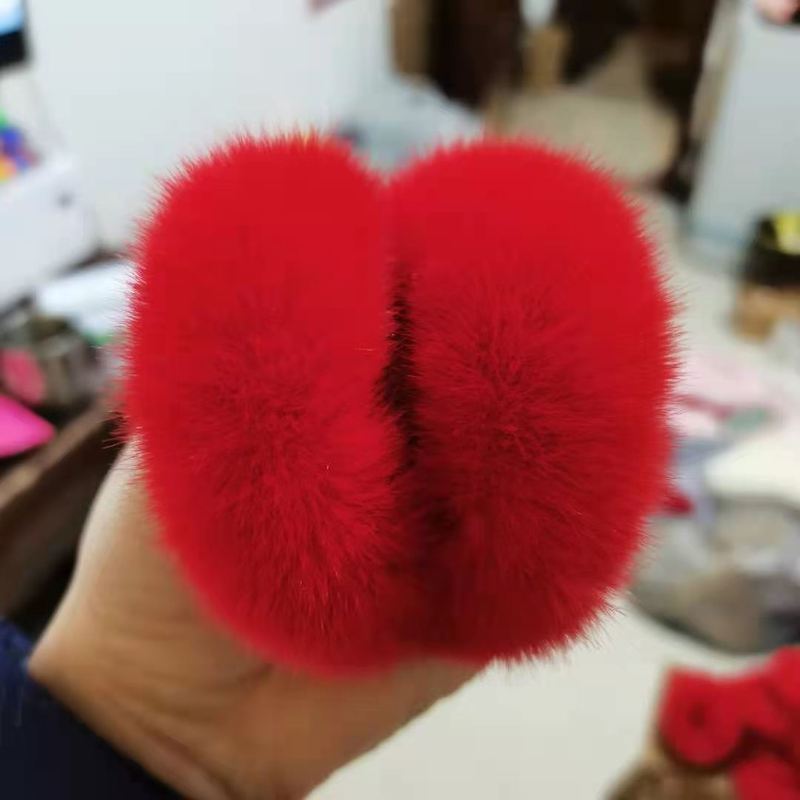 ぬいぐるみの髪輪カラーのシンプルな髪紐の韓国版の髪飾りの新型の高弾の皮の筋の縄の秋冬の毛のふわふわしている髪飾り|undefined