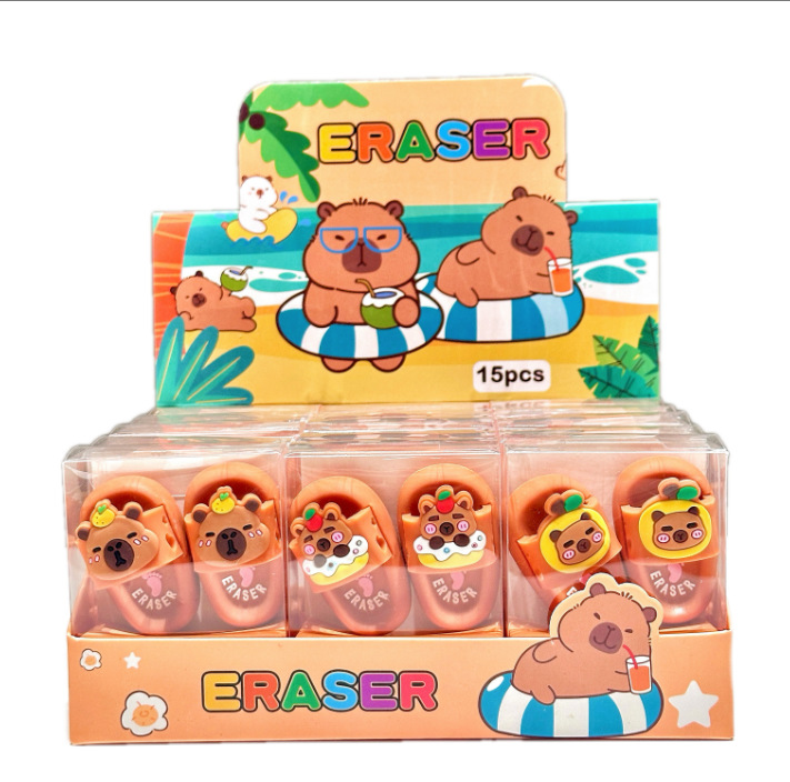 Nuevo borrador de modelado de pantuflas Kapibala mini borrador portátil limpio y menos caspa para estudiantes de primaria