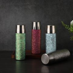 純チタン氷花保温カップ高級養生カップ機械温度機泡カップビジネス高級ギフトカップ