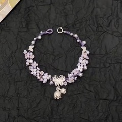 アイリス紫・小蝶の手綱のブレスレットは甘くて精巧です。