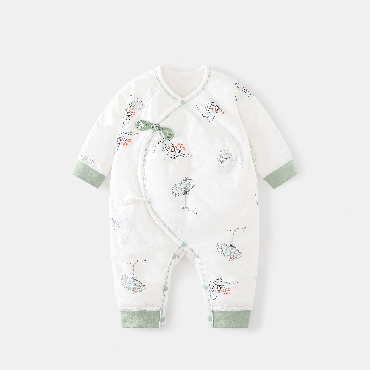 Ropa de bebé recién nacido primavera, otoño, invierno, nacimiento de monje caliente 0 algodón delgado marzo de otoño ropa de vestir, bata de bebé recién nacido