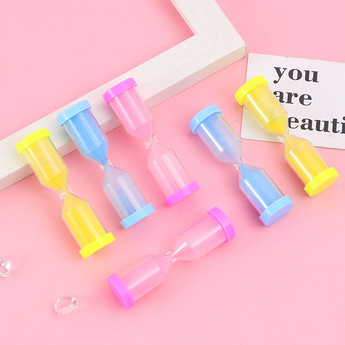Children's timer student timing hourglass plastic anti-fall time small hourglass mini creative ornament small gift