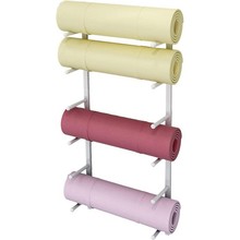 体育器材瑜伽垫架热销店零售纺织面料卷地毯存储展示架厂家直消