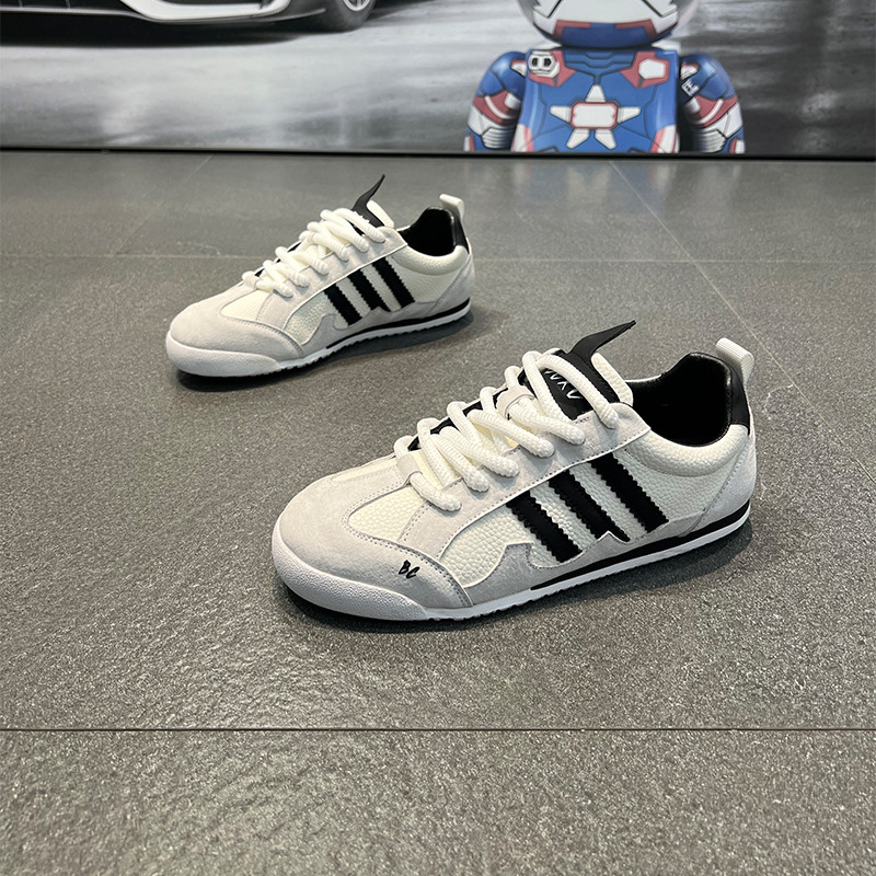 Autumn Men's Shoes 2025 New Youth Moral Training Shoes Casual White Shoes Versatile Trendyy Sneakers Soft Sole Forrest Gump Shoes