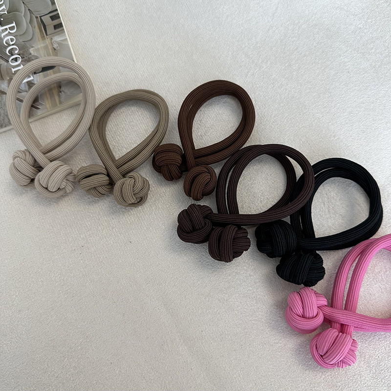 Corda per capelli con palla vigorosa, fascia per capelli con coda di cavallo alta, fascia elastica alta, corda per capelli annodata, ispessimento dei capelli femminili_voghion.com