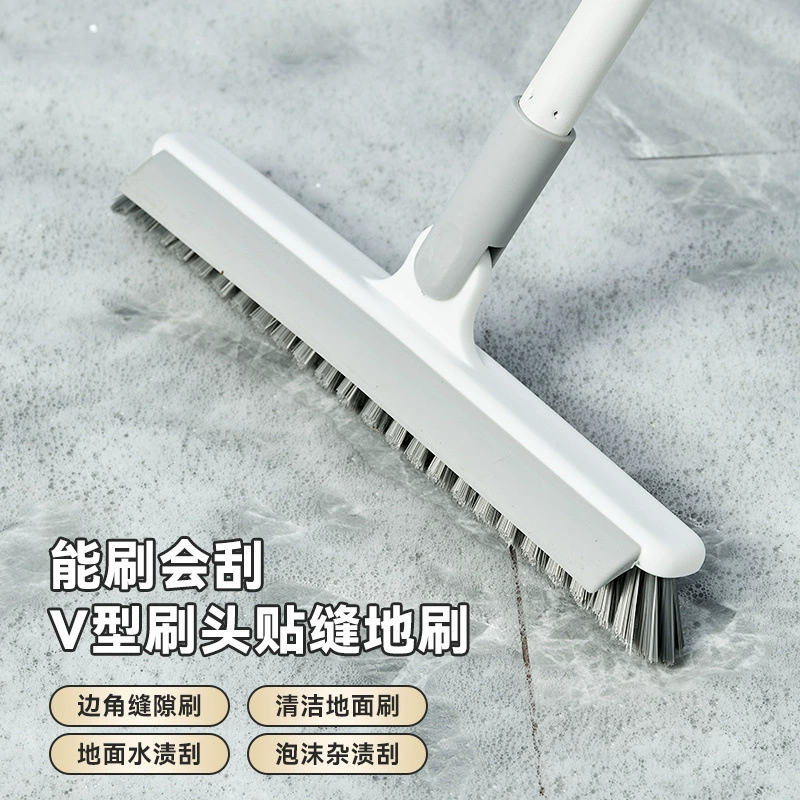 Щетка для пола, щетка для пола в ванной комнате, щетка для мытья стен в ванной комнате, щетка для унитаза, скребок для пола с длинной ручкой для унитаза, скребок для воды двойного назначения