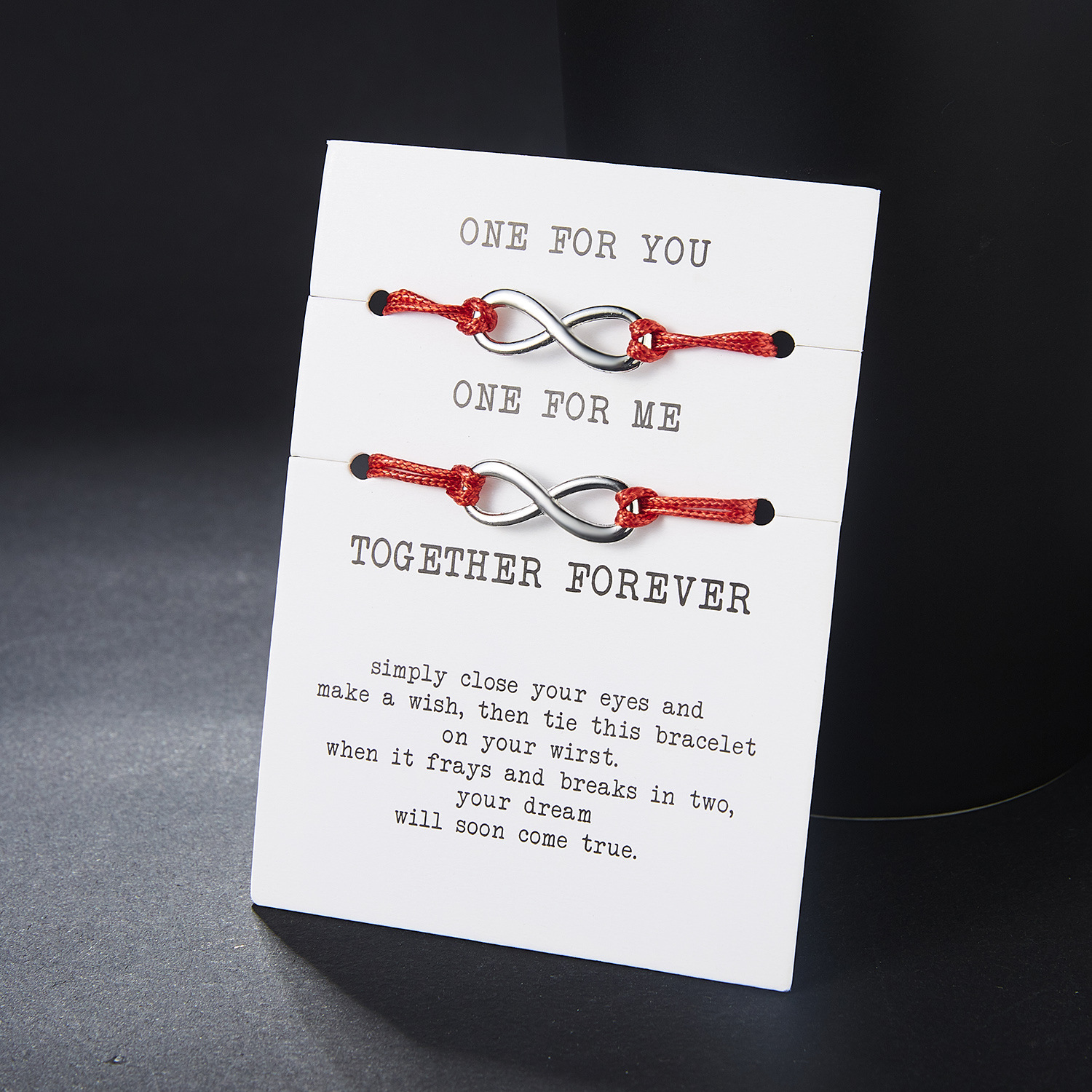 Daily Occasion Simple Style Classic Style Infinity Alloy Rope Valentine's Day Unisex Drawstring Bracelets