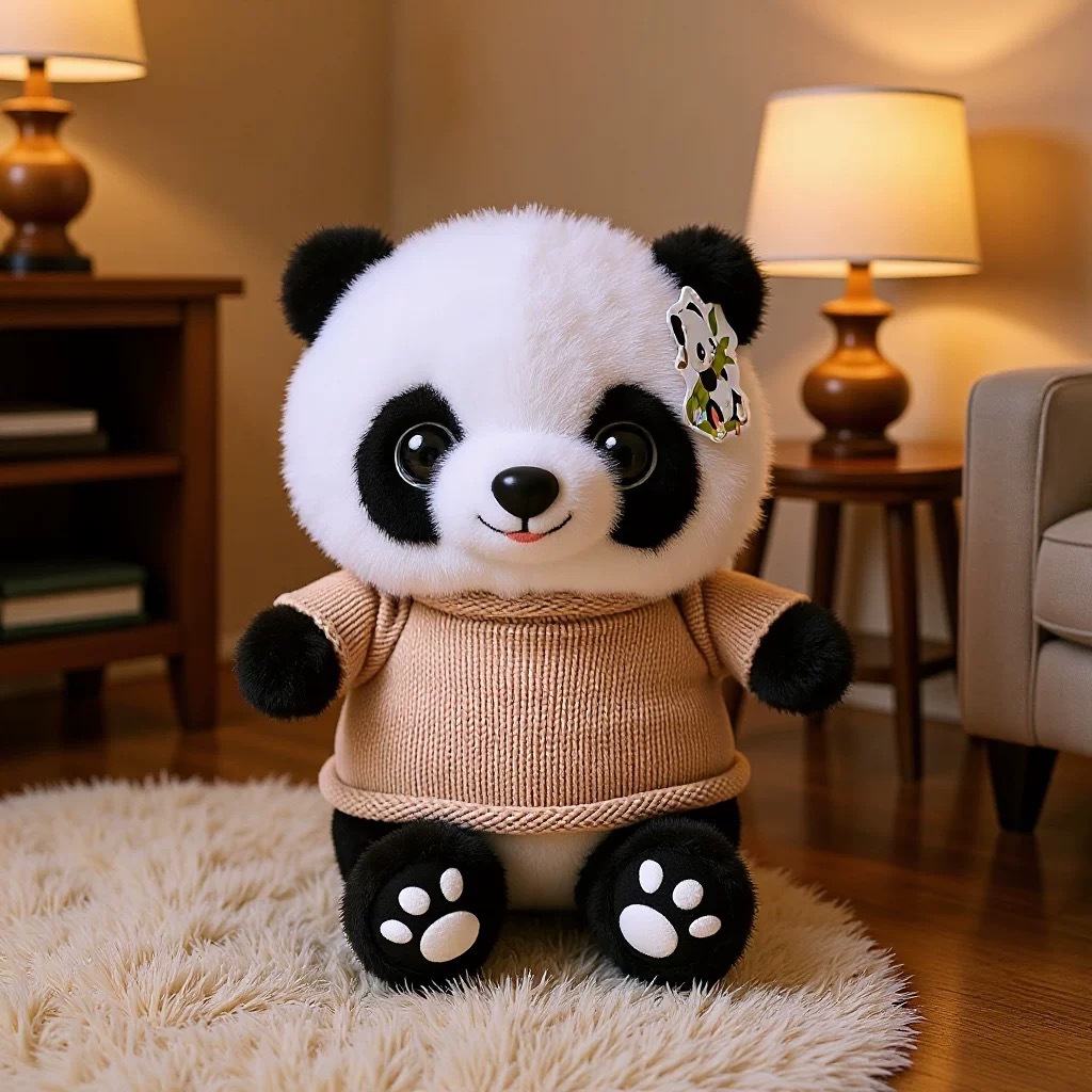 Panda lindo muñeca de peluche vestido Tesoro Nacional Panda muñeca Chengdu recuerdos festivos regalos impresión logotipo
