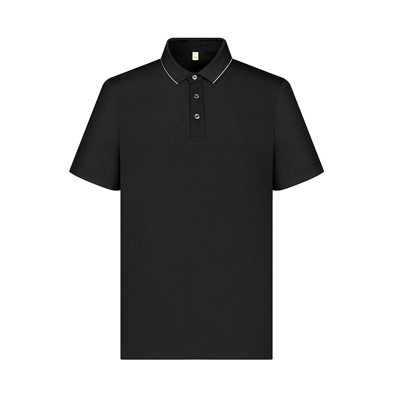 Lujo ligero 60 Soro, antibacteriano de manga corta, solapa de verano, camisa publicitaria, camiseta de algodón de poliéster, ropa de trabajo, ropa de trabajo personalizada