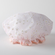 代发可爱家居PVC小雏菊双层浴帽成人女沐浴洗澡帽头套可爱浴帽