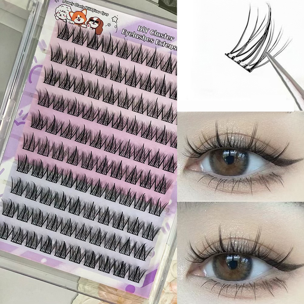 Pestañas personalizadas al por mayor Europa y América sin pegamento serie completa Qingdao sin pegamento libro de pestañas de gran capacidad pestañas postizas transfronterizas