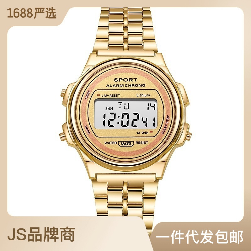 Wholesale of F91 square steel strip LED electronic watches by manufacturers for adult students, simple, fashionable, and multifunctional one piece shipping