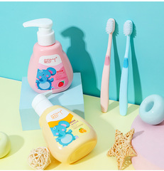 兒童牙膏按壓式 水果味草莓味  牙膏廠家批發