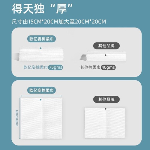 Disposable pure cotton soft towel removable beauty salon facial tissue wholesale removable thickened facial cleansing towel