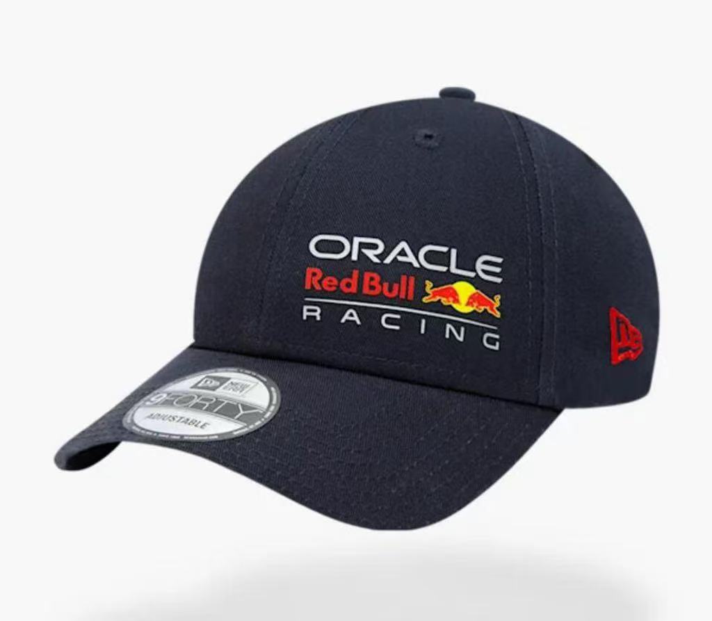 2024 nuevo estilo transfronterizo negro techo duro Red Bull League fan gorra de béisbol sombreado protector solar hombres y mujeres estilo bordado de moda