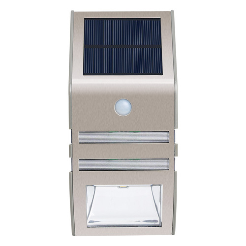 Cross-border new solar light LED outdoor stainless steel solar motion sensor home courtyard wall lamp