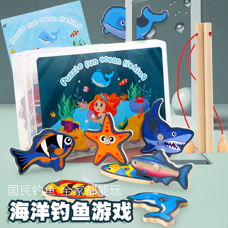 Juguetes de pesca de batalla para niños traje de pesca magnética niño bebé diversión educativa niños y niñas juguetes multifuncionales