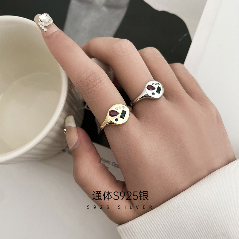 Stone inlay with zircon