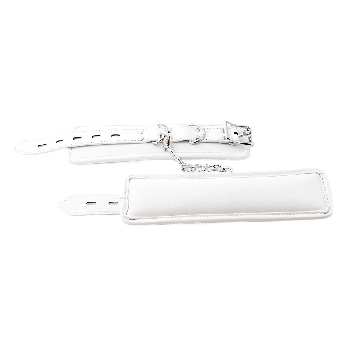 Pulseras de venta al por mayor, populares, blancas, de cuero PU suave, pulseras elásticas de esponja, esposas para tobillos de pareja, esposas para manos y pies, juguetes.