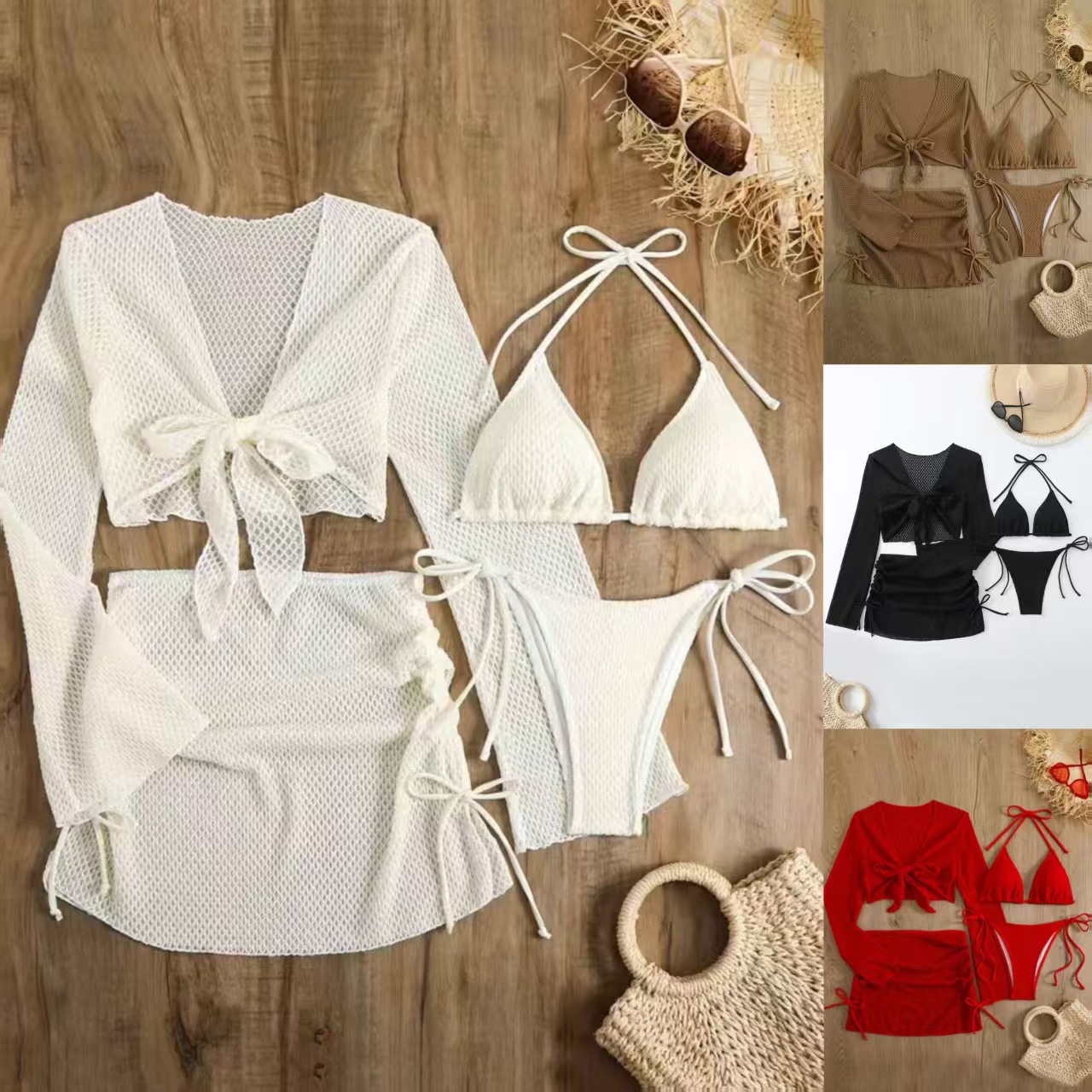 2025 New Bikini Women's European and American Swimwear Sexy Split Swimsuit Beach Seaside Summer suit Women