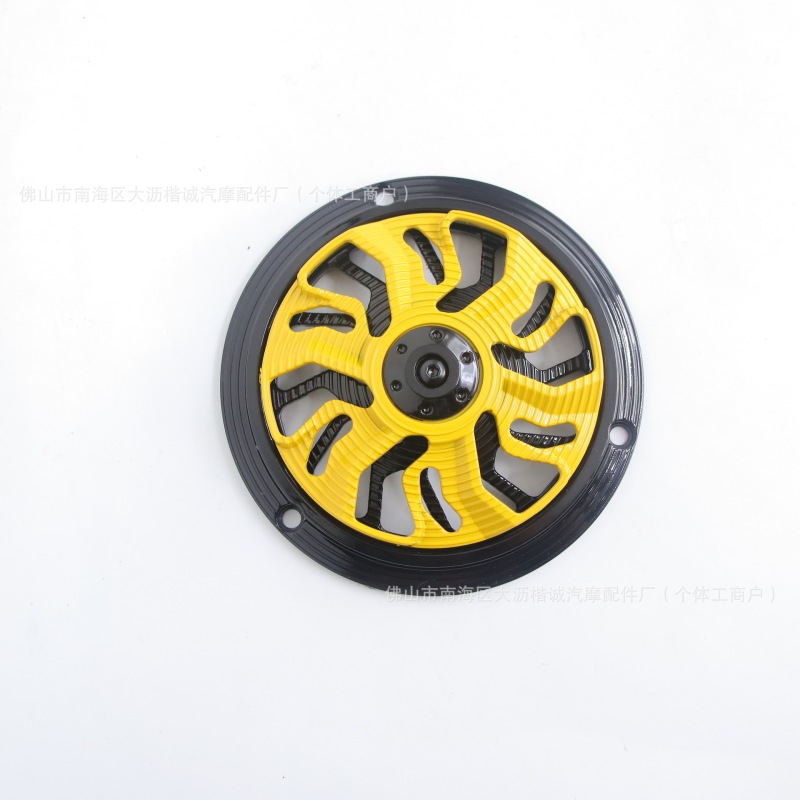 适用VESPA春天150冲刺150改装发动机旋转风扇盖散热器装饰保护罩|undefined