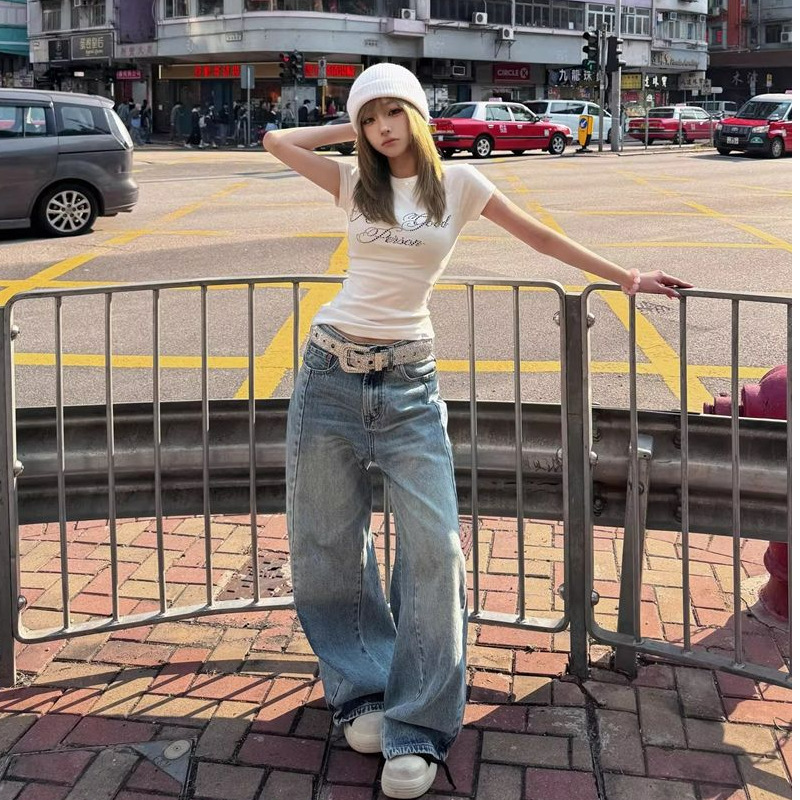 [210g 40 Count Pure Cotton] Hot Diamond Letter Round Neck Slim Short-Sleeved Women's New Raglan Sleeve T-Shirt American Top